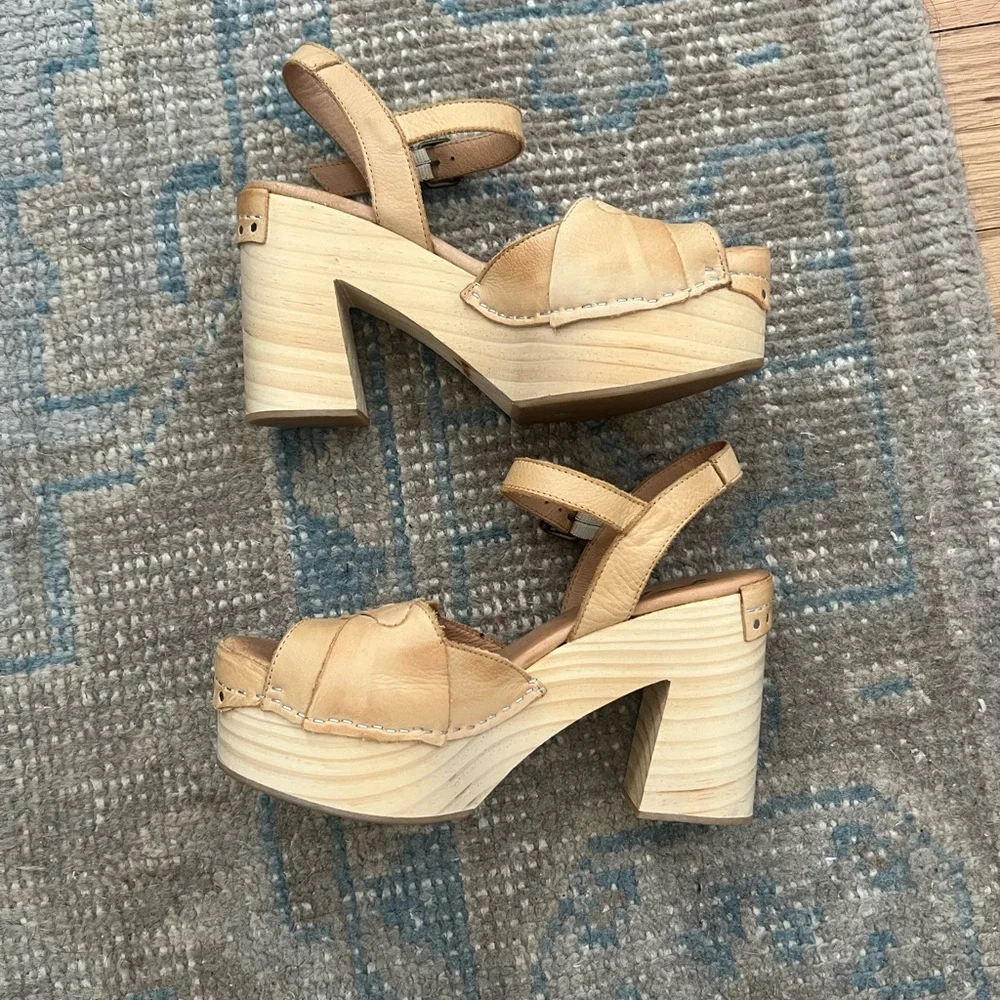 Free People Orion Woven Clogs Size 6 - Picture 6 of 9